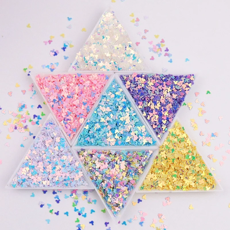 4 мм обезьяны блестками пайетками смешанный мгновенной проявки Macaroon Цвета