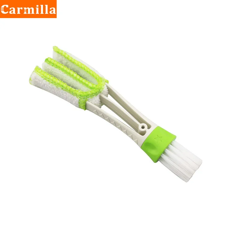 

1Pc Long Durable 2 In 1 Double Slider Car Air-conditioner Outlet Cleaning Tool Outlet Window Cleaning Multi-Purpose Brush