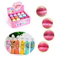 24pcslot wholesale cute lipstick wax fruit flavor lip balm moisturize makeup fuller lips gloss colour magic batom