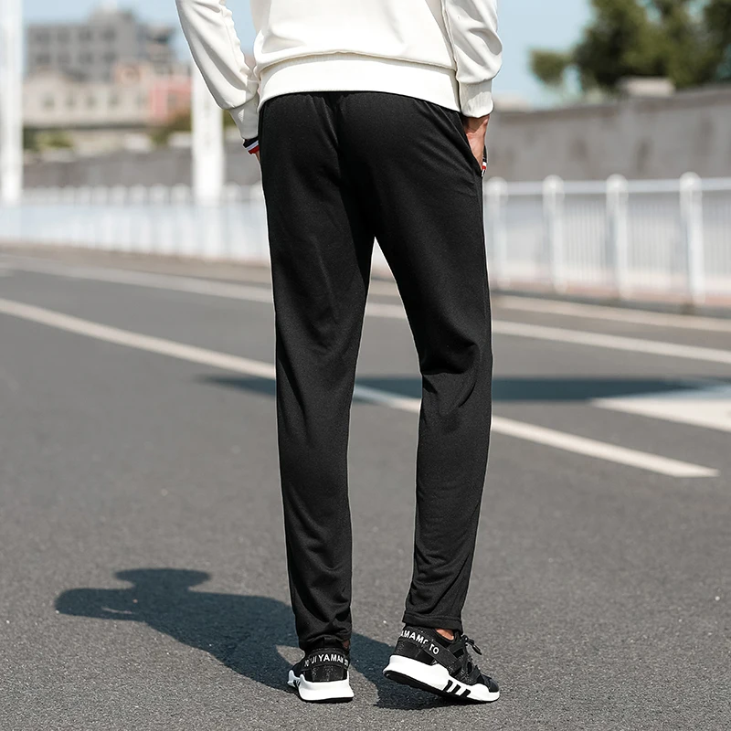 

2021 Spring New Sweatpants Men Joggers Track Pants Elastic Waist Sport Casual Trousers Baggy Fitness Gym Clothing Black Grey