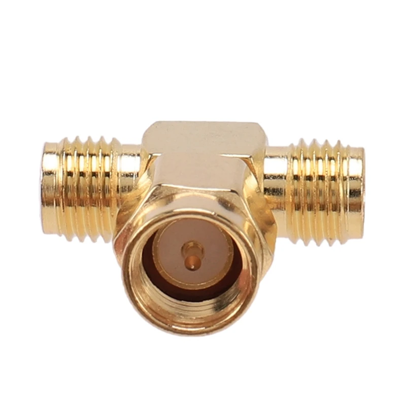 SMA Штекерный для двух Гнездовой тройной T РЧ адаптер Коннектор 3 Way сплиттер