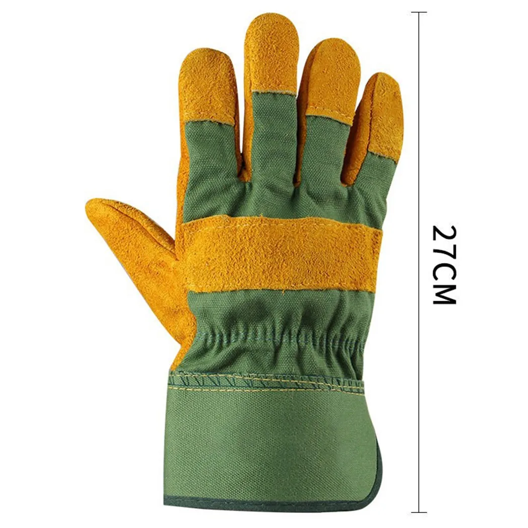 

Leather Gardening Gloves Ladies Mens Thorn Proof Thick Work Gauntlets Heavy Duty Protective Clothing Accessories