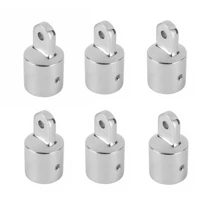6pcs 316 stainless steel surface polished bimini top eye end cap fit 34 dossy