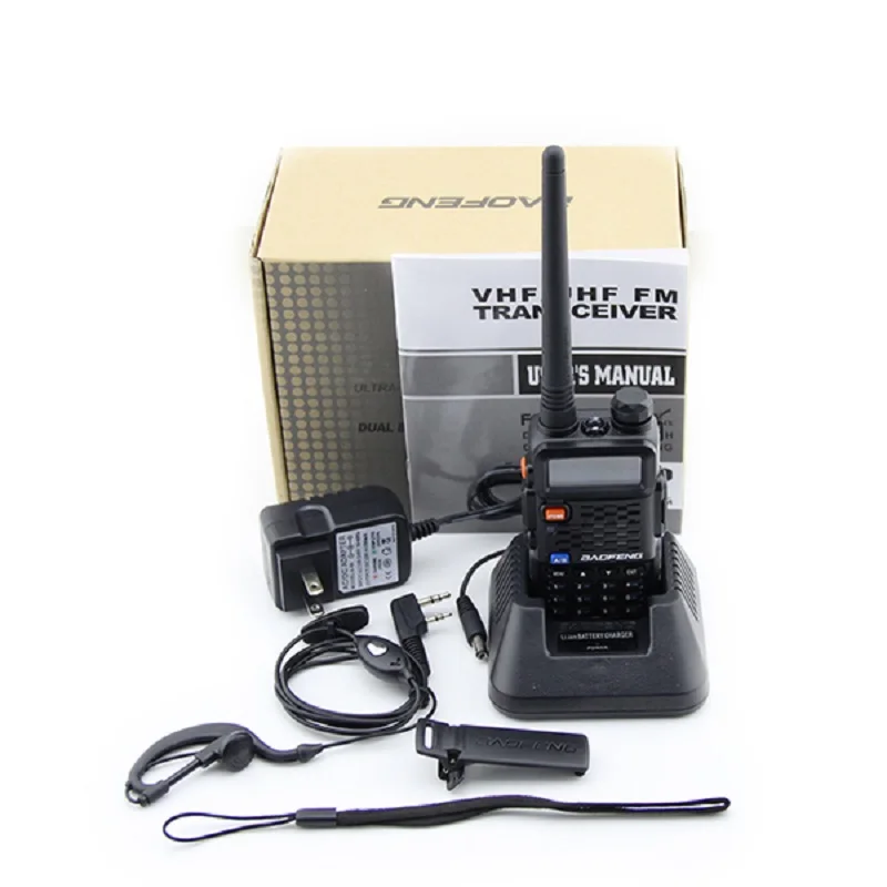 Baofeng BF-F8 Plus Walkie Talkie 5W UV Dual Band Two Way Radio Station 136-174&400-520MHz FM Radio CTCSS/DCS Portable Ham Radio