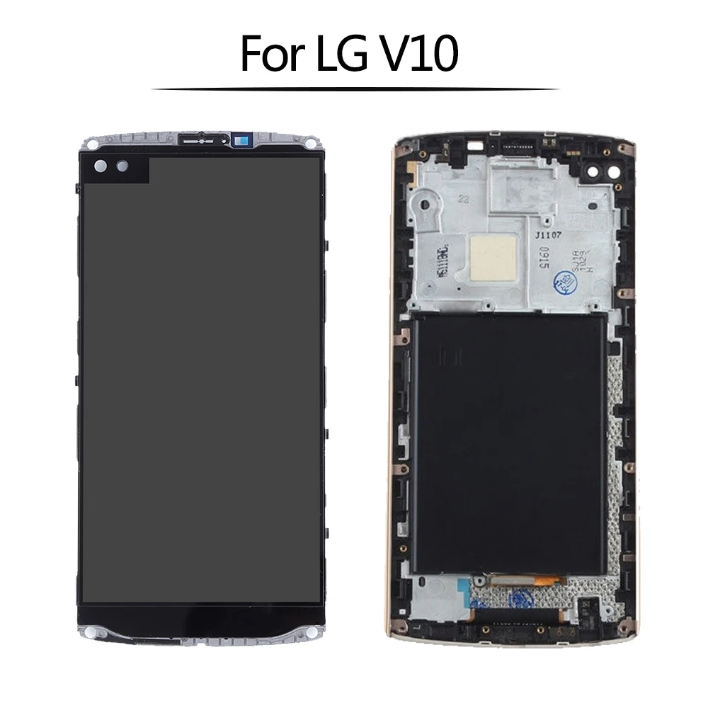 ЖК-дисплей 5 7 дюйма для LG V10 сменный дисплей с рамкой дигитайзера сборка