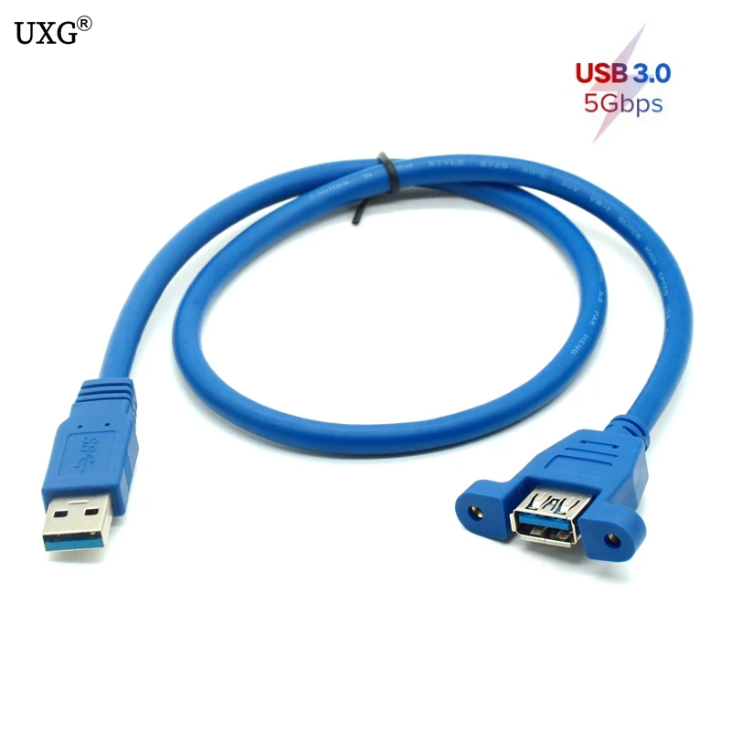 30 см 1 м 3 USB 0 мужского и женского пола Удлинитель 2 кабель с винт крепления панели