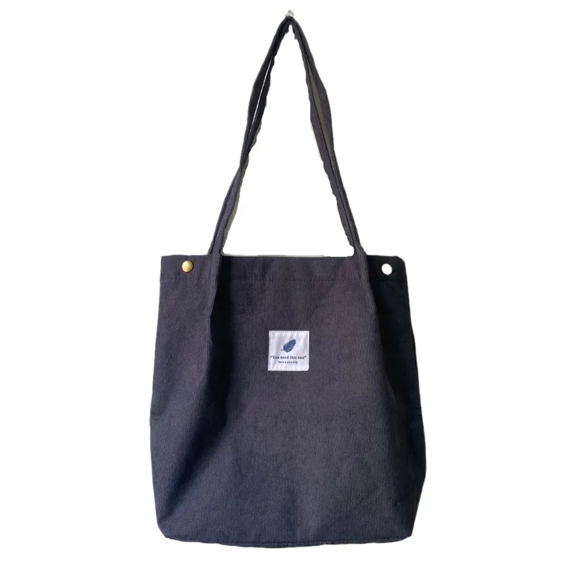 

Women Thickened Canvas Lady Bag Corduroy Portable Shoulder Bag Plush Bag High Capacity Tote Bag Multicolor Choose Shoulder Bags