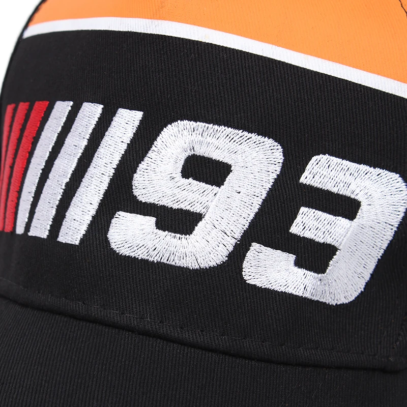 

Fashion cotton F1 93 car cap Racing cap wild baseball cap for men hip hop snapback hat outdoor sun hats sports caps for men