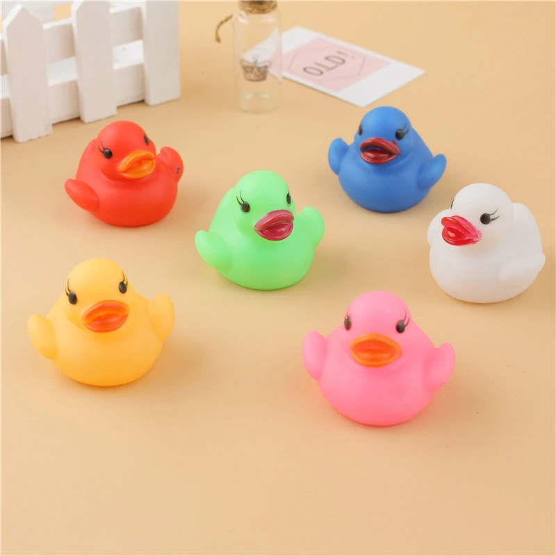 Bath Toy Bathroom Baby Toy LED Water Sensor Luminous Duck Toy For Children Kids Baby Flashing Little Duck Baby Bath Water Toys