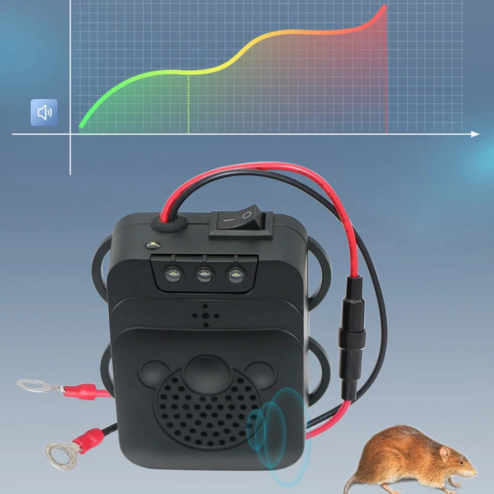 Ультразвуковой автомобильный отпугиватель крыс защита от мышей и цепи