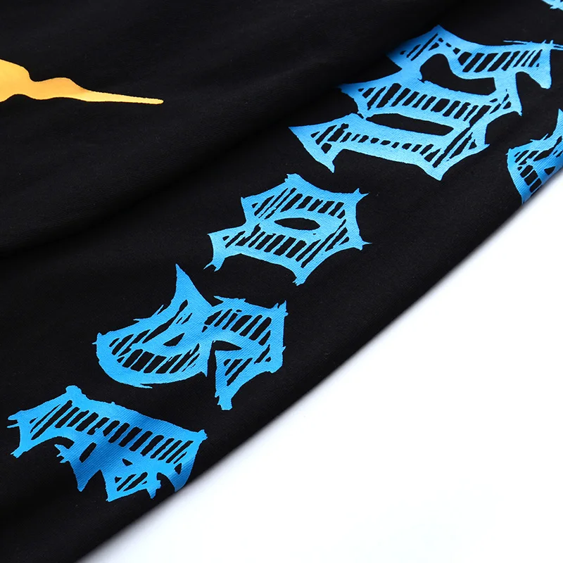 

2020 Summer Graffiti Hip Hop T Shirts Men Streetwear Harajuku Oversized Long Sleeve Shirt Men Spring Hip Hop Cotton Tops Tees
