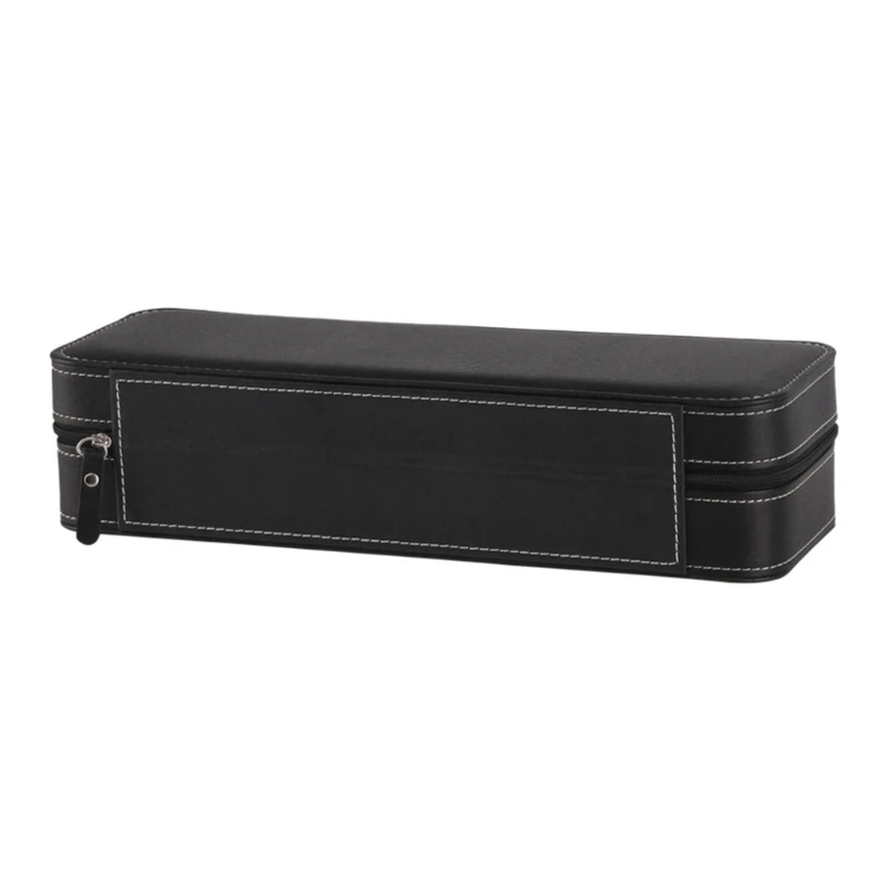 6 Slot Watch Box Portable Travel Zipper Case Collector Storage Jewelry Storage B 87HA