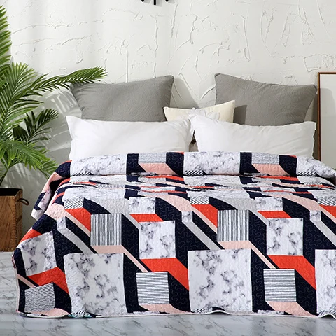 bedspread 3 Минималистичный стиль промытое шлифовальное покрывало 1 шт. набор Улучшенный полиэстер Фиби всесезонный Премиум покрывало король Queen78* 86" - Цвет: bedspread 3