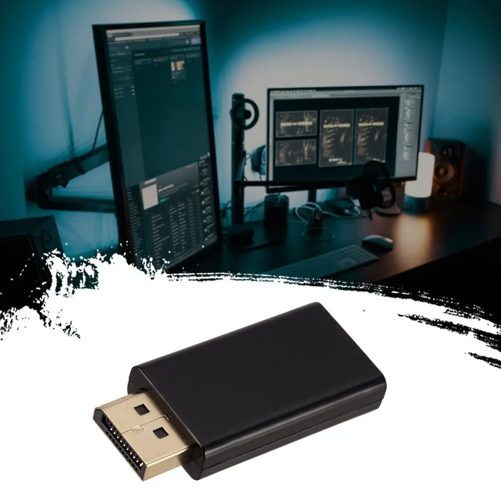 Переходник с порта дисплея на HDMI-совместимый штекер-гнездо переходник порт DP 1080P