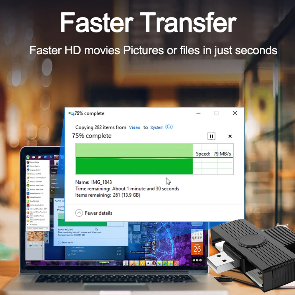 Считыватель смарт-карт CR318 USB 2 0 для банковских карт SIM-карт идентификации