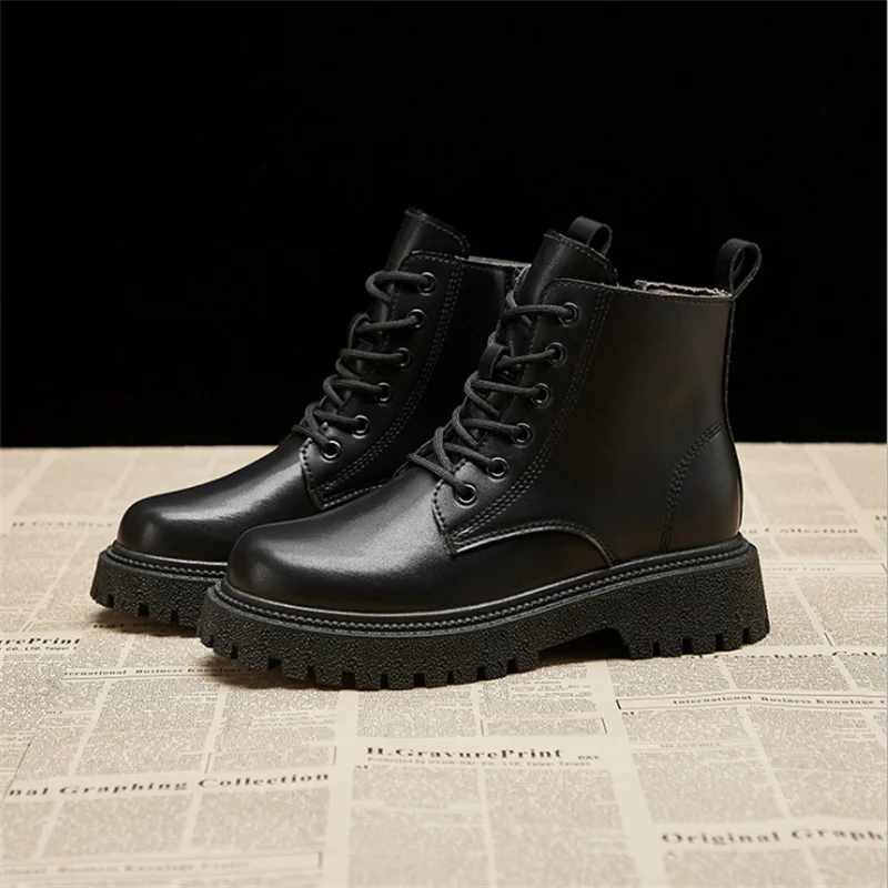 

Women's Martin Boots 2021 New Autumn Fashion Women's Ankle Boots Retro Martin Boots Short Boots Botas De Mujer