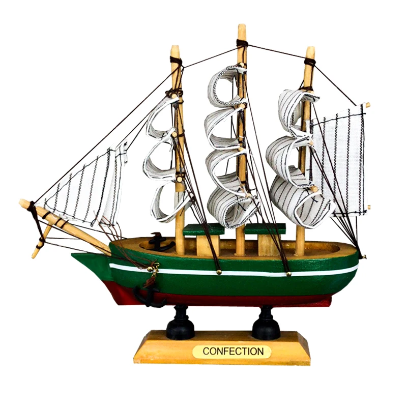 Новая белая парусная лодка LUCKK 16 см модель морского корабля 3D деревянная сборка