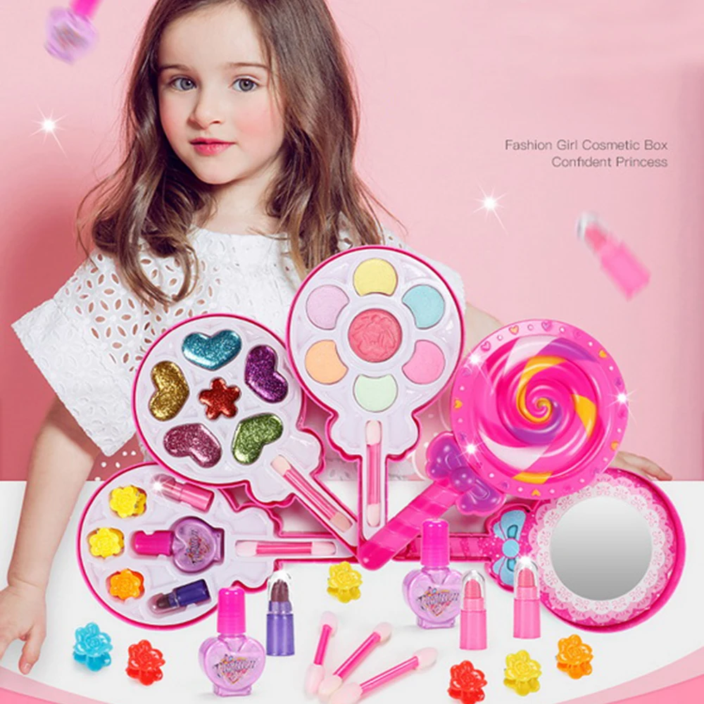 Детская одежда аксессуары Детские девушки макияж игры игрушки наборы розовая