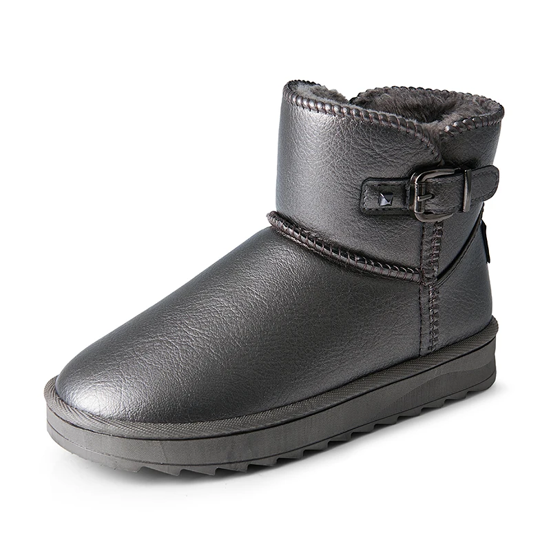 

Winter Child Martin Boots Shoes Boys Brand Cortex Snow Boots Children Fluffy Plush Warm Ankle Baby Girls Black Sport Shoes