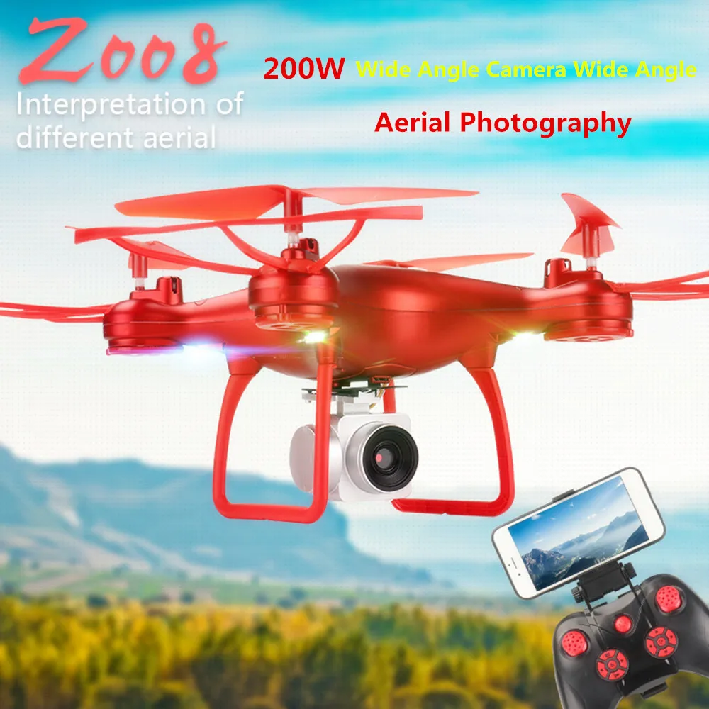 Новинка Z008 камера Дрон wifi FPV с широким углом обзора 720 P/1080 P камера RC Самолеты воздушная видео RC Квадрокоптер Дрон для подарка игрушки для детей