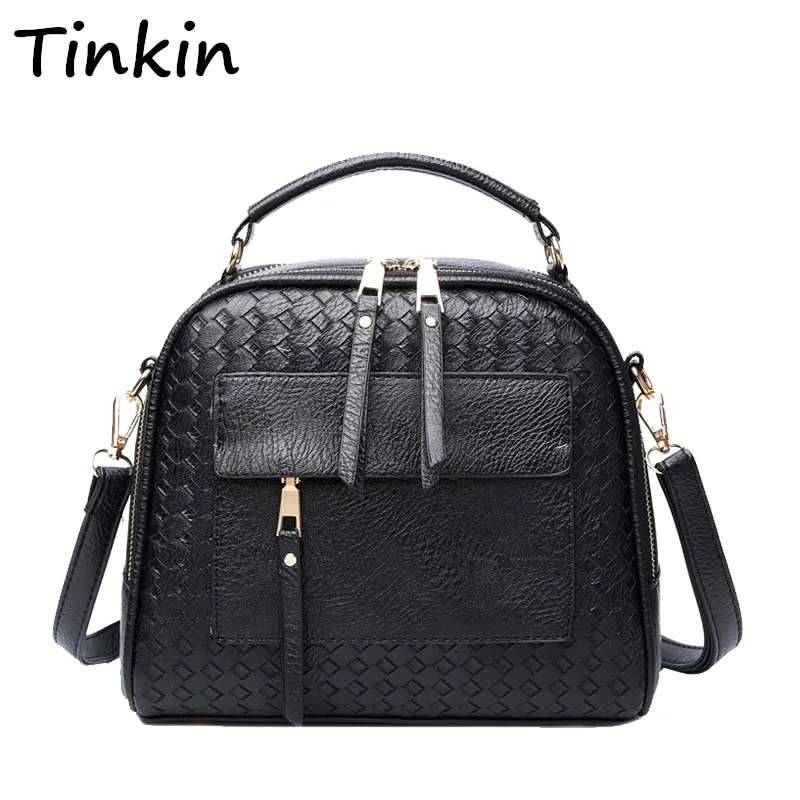 Женская вязаная сумка Tinkin маленькая Повседневная через плечо в стиле ретро |