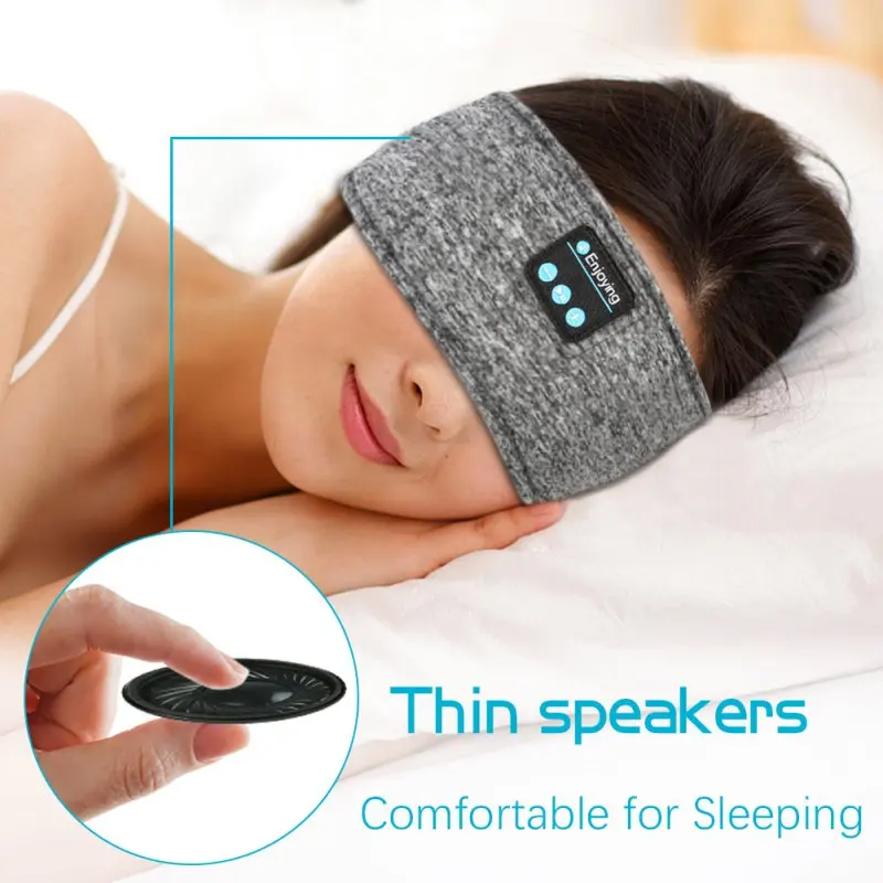 

Wireless Bluetooth Telephone Music Stereo Headphones Yoga Running Earphone Sleep Headset Sports Sleeping Sweatband Headband