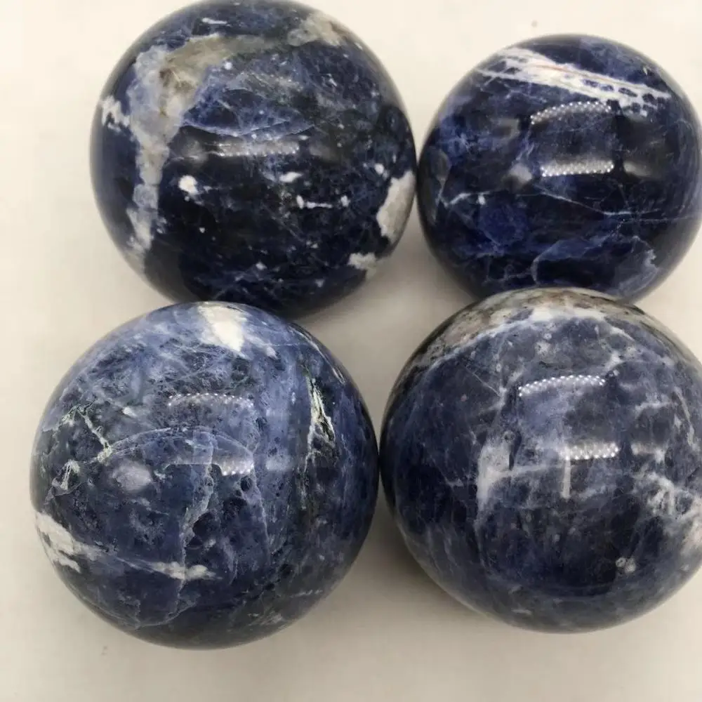 Sodalite Сфера кварцевые Минеральные Кристаллы натуральные драгоценные камни шар