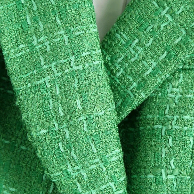 

Spring 2021 New Ins European American Women's Clothing Textured Double Breasted Blazer Fashion Coat