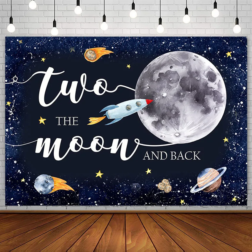 

Avezano фон для фотосъемки с днем рождения мальчик Луна Космос Вечеринка баннер Декор настраиваемый для фотостудии реквизит