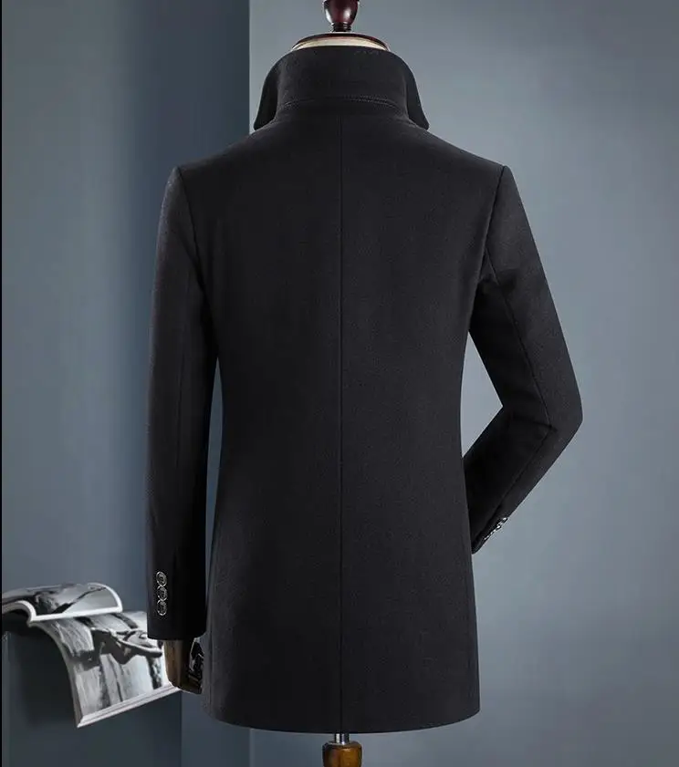 BATMO 2021 Новое поступление зимнее шерстяное толстое пальто для мужчин мужские