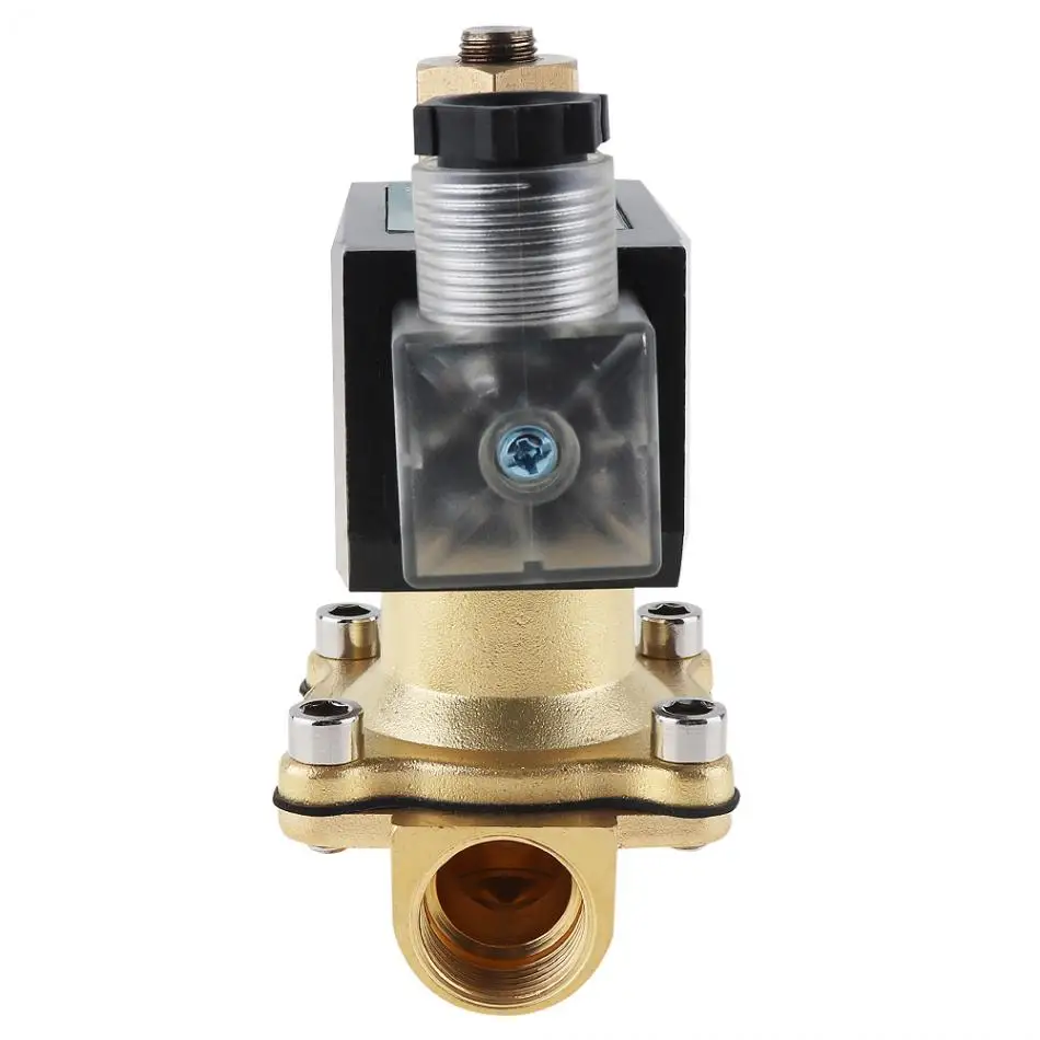 Электрический электромагнитный клапан 12 В постоянного тока латунь с длинным