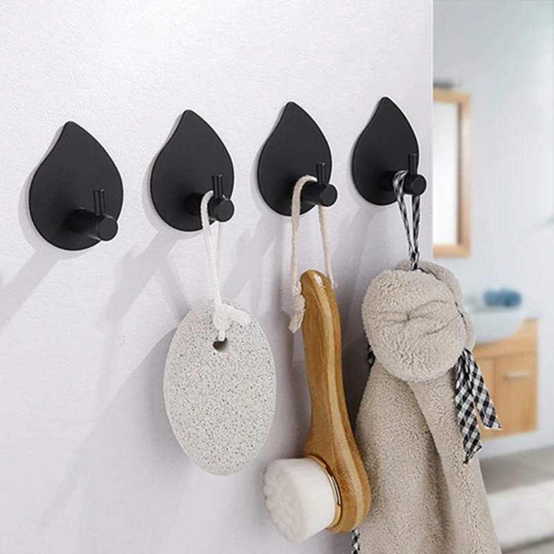 Крючок из нержавеющей стали 4 шт. самоклеящиеся сверхпрочные настенные крючки