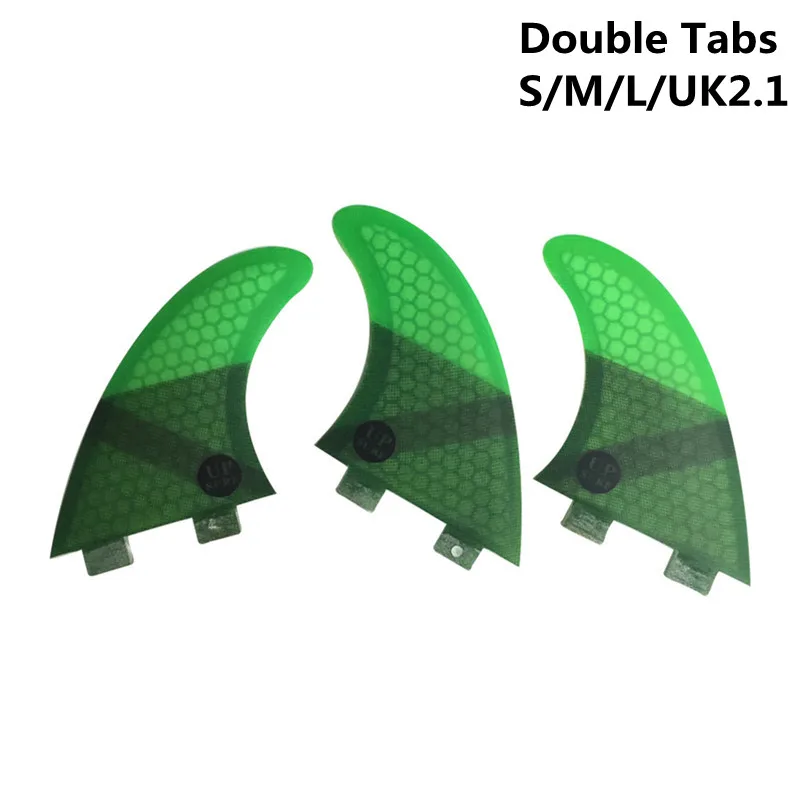 upsurf fcs плавник Двойные вкладки Размер S/M/L/UK2.1 Плавник для серфинга Сотовые