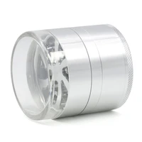 five layer aluminum alloy transparent cover petal fan smoke generator weed grinder weed accessories