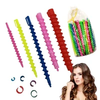 plastic long styling barber salon tool hairdressing spiral hair perm rod small hair curler rollers diy salon hair styling tool