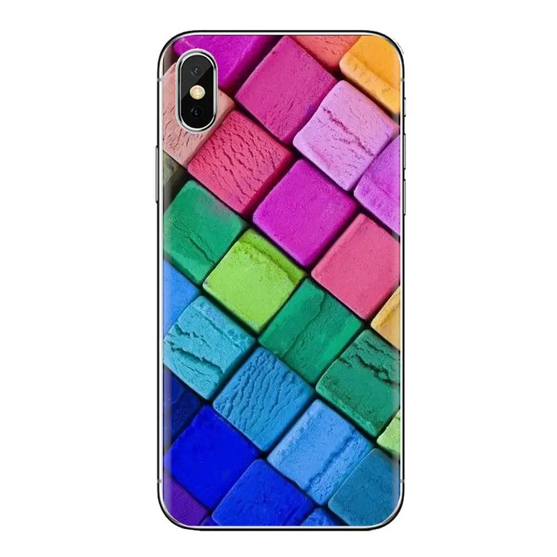 Пастельный Деревянный Цветной блокирующий узор мягкий ТПУ чехол для телефона iPod