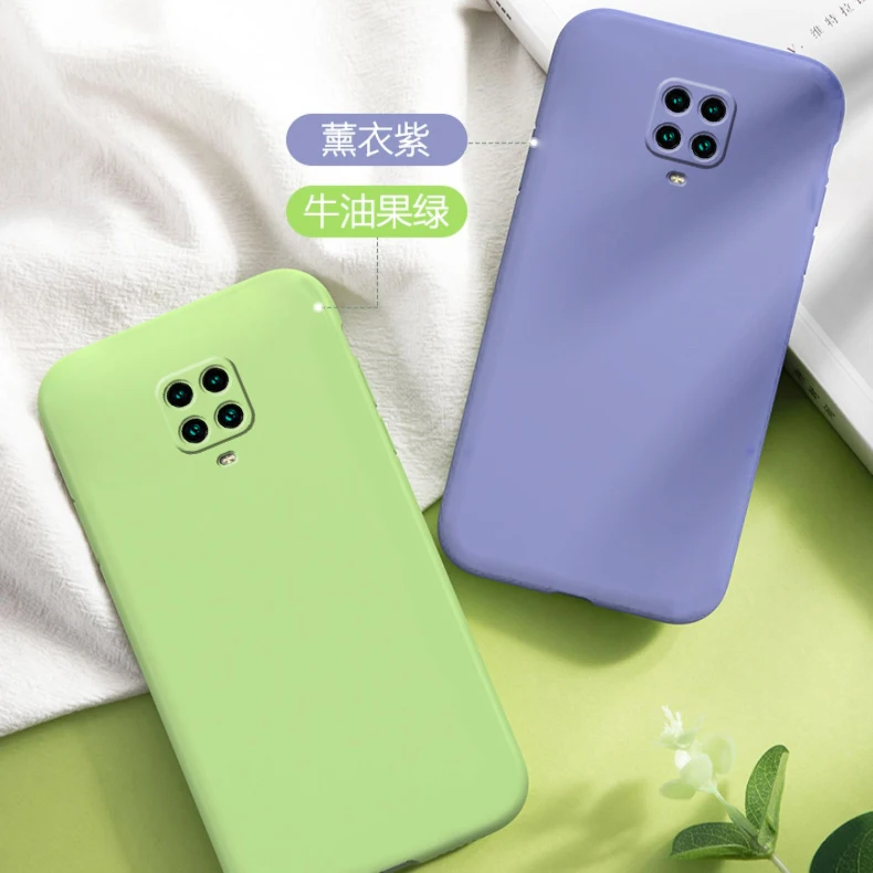 Для Xiaomi Redmi Note 9S чехол мягкий жидкий силикон тонкая защитная задняя крышка для xiaomi