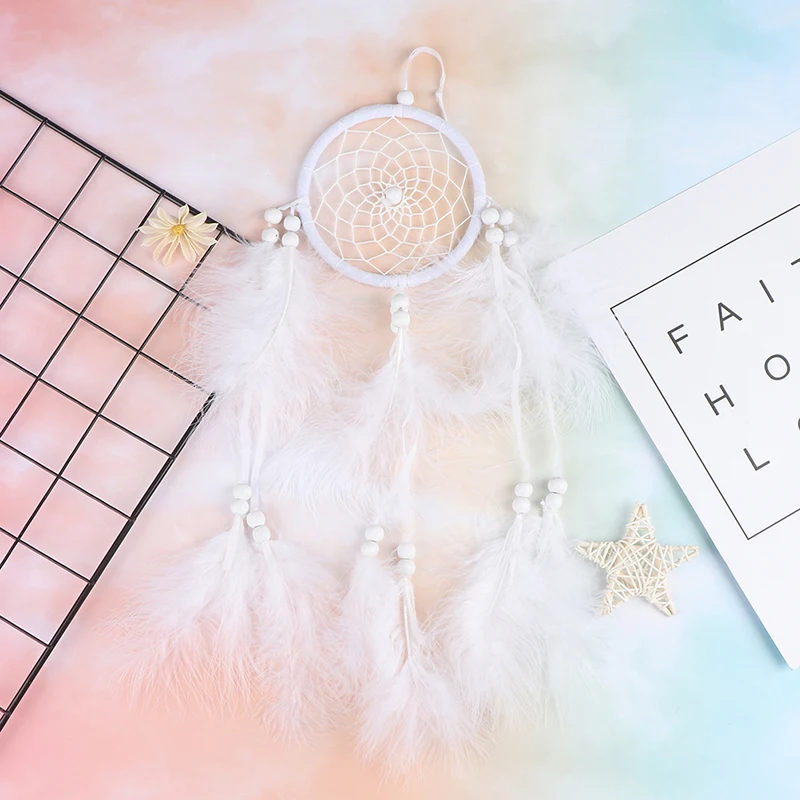 Многоцветное перо колокольчиков Индийский Ловца снов Чистая Авто Automovil висящий