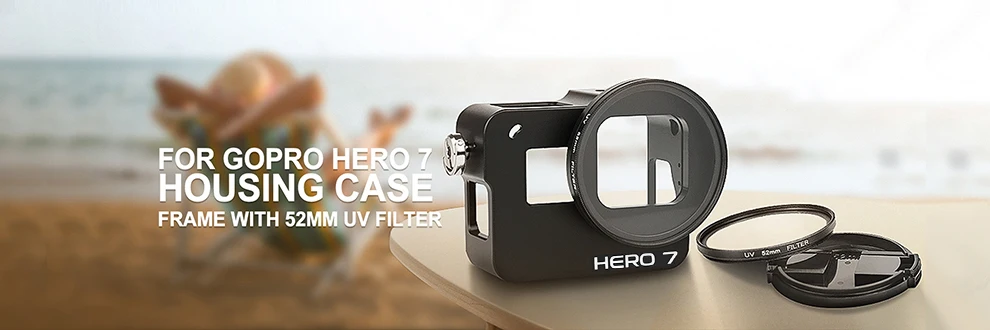 Защитный чехол для GoPro Hero 7 6 5 черный корпус из алюминиевого сплава с ЧПУ для Go Pro Hero 7 6 5 Черные Аксессуары