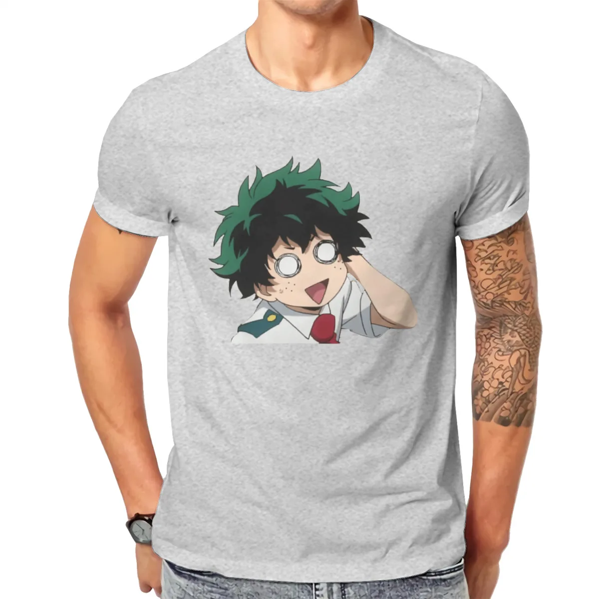 

Мужская забавная рубашка Deku 0 ShotosTodoroki Необычные Рубашки Aizawa Shoutas