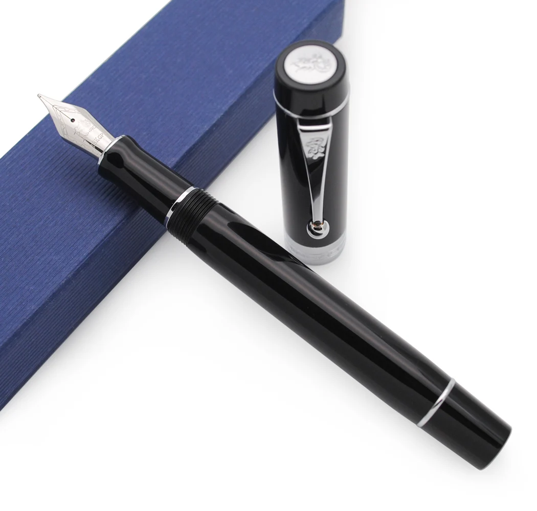 Jinhao Centennial Tofu перьевая ручка 18KGP позолоченная перо 0 7 мм акриловая чернильная