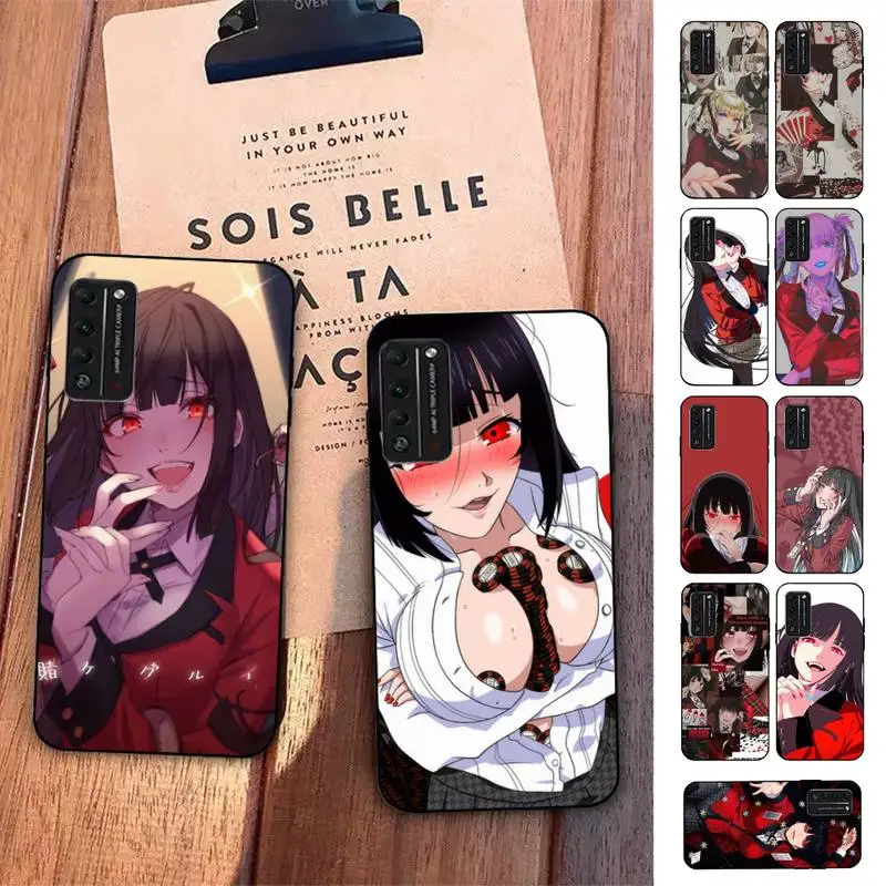 

TOPLBPCS Japanese Anime Kakegurui Jabami Yumeko Phone Case for Huawei Honor 10 i 8X C 5A 20 9 10 30 lite pro Voew 10 20 V30