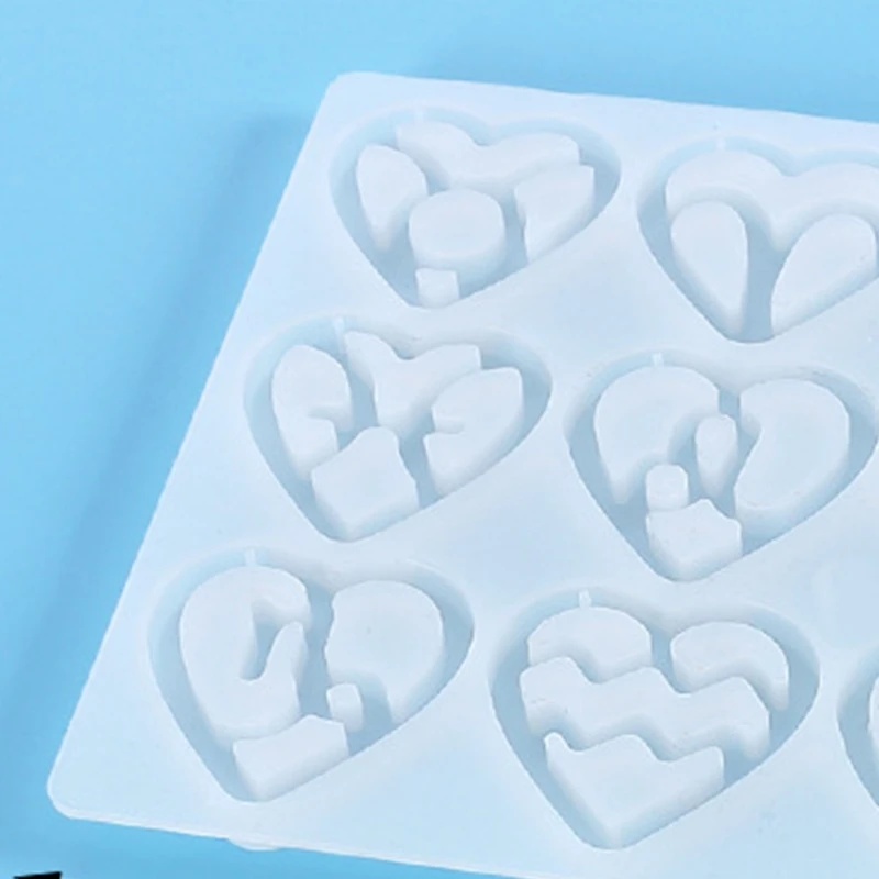 

1 Pc 12 Constellation Pendants Crystal Epoxy Resin Mold Love Heart Earrings Keychain Silicone Mould DIY Crafts Jewelry Casting