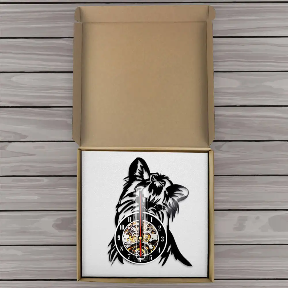 Настенные часы с виниловой пластиной для щенков и собак|Настенные часы| |