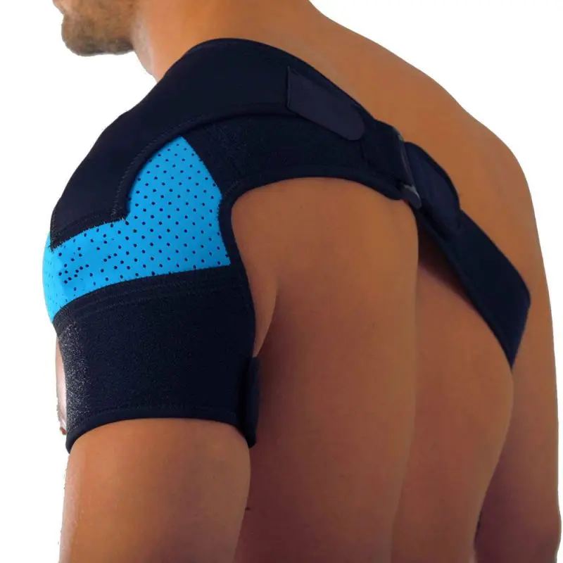 Women Men Shoulder Brace With Pressure Pad Neoprene Shoulder Support Pain Ice Pack Shoulder Compression Sleeve