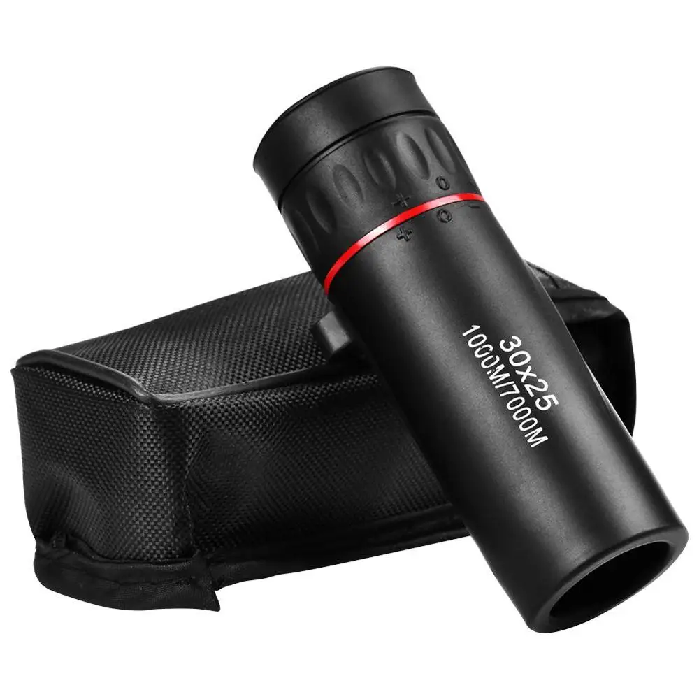

7X Zoom Scope 30x25 Monocular Telescope for Travel Hunting with Phone Clip