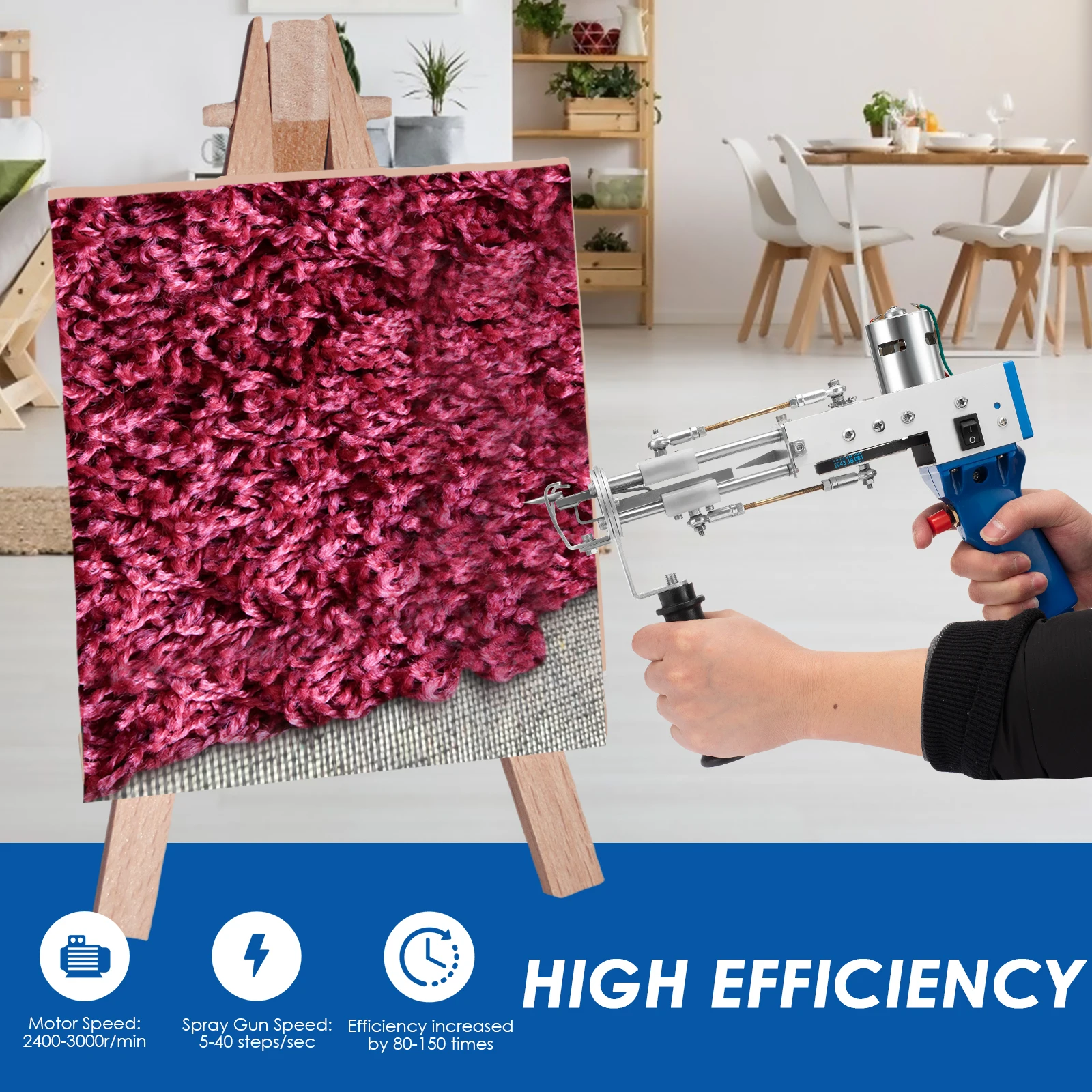 Tufting Gun 2 IN 1 Electric Carpet Can Do Both Cut Pile and Loop Hand Weaving Flocking Machines | Инструменты