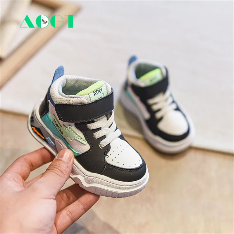 AOGT 2020 Осенняя детская обувь для мальчиков и девочек малышей модные мягкие