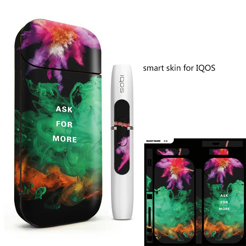 Волшебная Акула тигр череп стикер в стиле панк стерео пленка для IQOS 2 4 p Plus печать