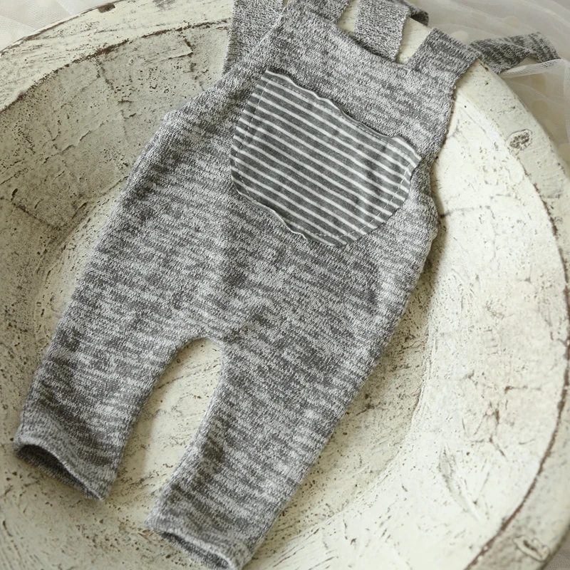 Детские подтяжки для новорожденных реквизит фотосессии вязаный детский костюм